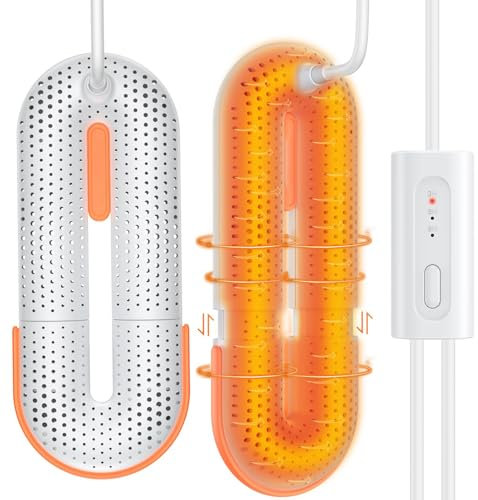 Boot Dryer, Electric Shoe Dryer, Boot and Glove Dryer 360° Warm Air with Adjustable Length 3 Modes Timer, Soccer Cleat Dryer Shoes Dryer for Camping Travelling or Skiing
