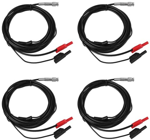4Pcs 3 Meter Professional HT30A Auto Test Cable, Automotive Test Lead for Oscilloscope with Wide Range Probes, Clips, for Noise Reduction, Suitable for Various
