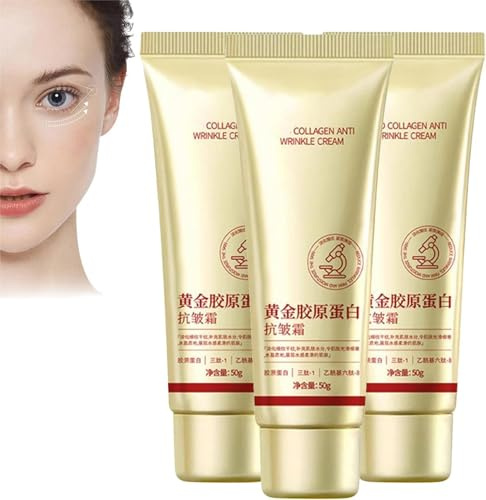 Korean Goldene Kollagen-Creme, Korean Collagen Anti-Wrinkle Cream, Anti-Falten-Creme für das Gesicht, Feuchtigkeitscreme für das Gesicht, hautstraffende Cremes, langanhaltende (3)