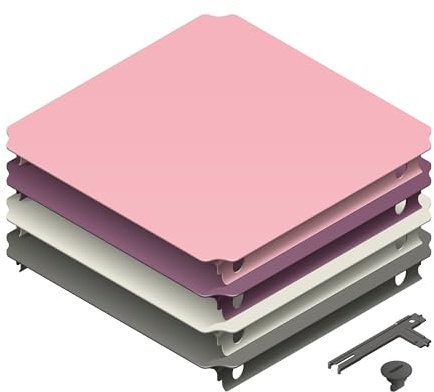 Quadro Plattenset XXL Home – Erweiterungs-Set mit 10 großen Platten für Plattformen und Stufen, ab 6 Monaten je nach Aufbau, UV-stabil, Indoor/Outdoor, Made in Germany (Berry)