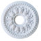 HOHOVYVY Stucco Rosette Ceiling, Ceiling Rose, PU Ceiling Light Cover, Round, 26 cm/35 cm, White, Decorative Ceiling Fan, Lamp Cover (26 cm)