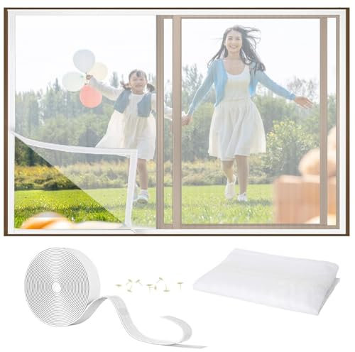 Insect Screen 55x130cm - Suitable for an Opening for The roof Window - Mosquito net for Balcony Bedroom Window White