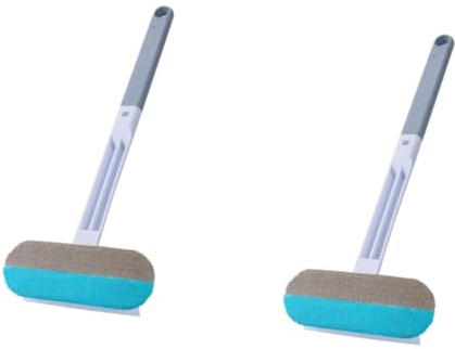 2 Stück Tierhaarentferner Multifunktion Langen Griff, 4 In 1 Pet Hair Remover, Tierhaarentferner Hunde Kleiderbürste, Katzenhaarentferner Kleidung Katzenfellbürste Fusselbürste Tierhaare Teppich Bürst
