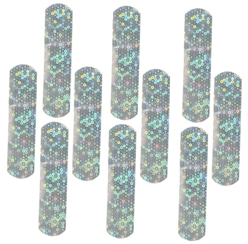 HEMOTON 10 Parches Adhesivos para Heridas Purpurina Material PE Diseño Infantil Transpirables y Seguros para Ocasiones Obsequios y Festivales