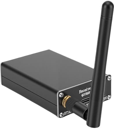 KELFEEAO Adaptateur récepteur Bluetooth QCC5125 : récepteur Audio Bluetooth 5.1 avec codec aptX HD LDAC 24 bits/96 kHz pour Son Hi-FI sans Perte, Compatible avec Les Enceintes.