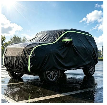Funda Coche para Dacia Duster (2024-2026), Coche Cubierta para SUV Exteriores Protección Solar Todo Tipo de Clima Cubierta Completa, Negro d612