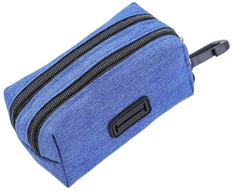 Hundbajspåsehållare Multifunktionell godispåse for utomhusträning av husdjur(Dark Blue)