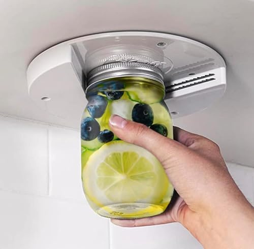 Ouvre-bocal universel, convient à toutes les tailles de bocaux en verre, blanc, 1 pièce