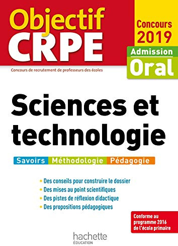 Objectif CRPE Sciences et technologie 2019