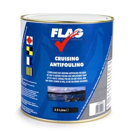FLAG Cruising Antifouling Paint Light Blue 2.5 Ltr