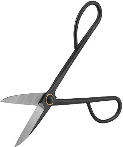 Zerodis Bonsaischere aus Edelstahl, 190 mm, Astschere für Knospen und Blätter, Gartenwerkzeug, Trimmer, Gartenschere, Pflanzenschere, Astschere für Bonsai, 205mm