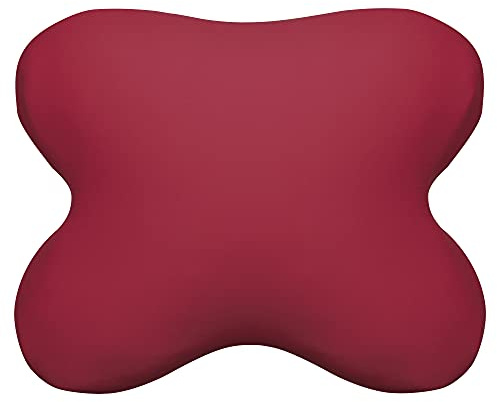 Edda Lux® Bezug passend für Tempur OMBRACIO Kissen, 60x50 cm, in Karmin | Jersey Kissenbezug für Schmetterlingskissen aus 100% Baumwolle mit Reißverschluss für Kopfkissen in 60/56 x 50/48 cm