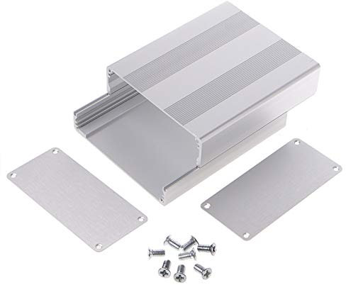TOOLSTAR Elektronik-Projektbox, 40 x 97 x 100 mm, IP54, Aluminium-Gehäuse, Projektbox, Stomp-Box, Abzweigdose für Leiterplatten, DIY