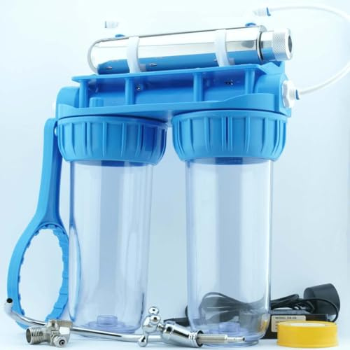 Desineo Kit Completo de purificación de Agua y filtración UV Grifo 6W 300 litros/Hora