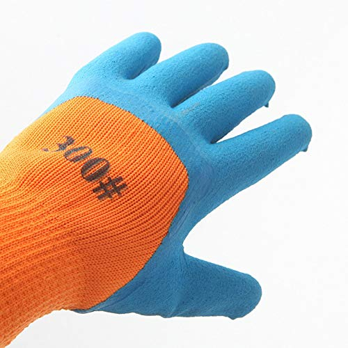 Arbeitshandschuhe Arbeitsschutzhandschuhe, Schutzhandschuhe Verstärkte Fingerschaumhandschuhe Latex-geklebter Gummi Schutztuch Warme SchutzhandschuheWear Arbeitsschutzhandschuhe 10 Paar * 5 Packungen