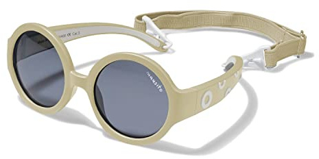 Mausito Sonnenbrille Kinder 6-24 Monate Jungen flexibler Rahmen & verstellbares Band | Vergleichssieger Kindersonnenbrille 100% UV-Schutz & Schadstofffrei | Europäisches Design, sicherer Halt
