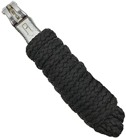 York Führstrick mit Panikhaken Marco Anbindeseil Strick (schwarz)