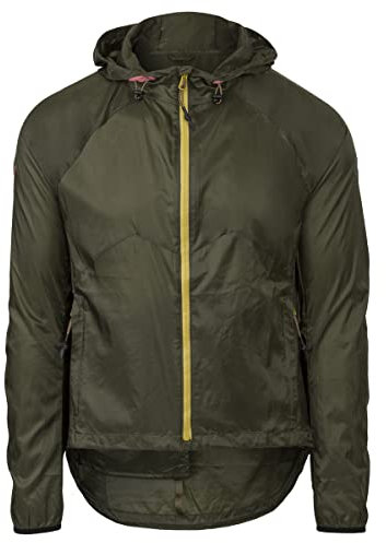 AGU Unisex-Adult Verde Militare Giacca Wind Hooded Venture, L