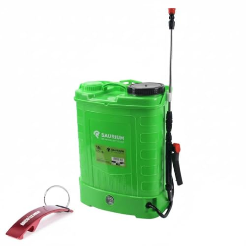 Pulverizador Mochila 16L a Batería 12V – Bricolemar Saurium para Jardín, Huerto y Fumigación