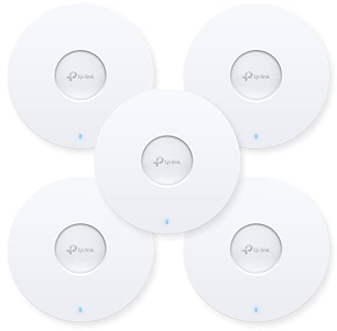 TP-Link EAP613 5-Pack Ultra-Slim Wireless Access Point w/o DC Adapter | Omada True Wi-Fi 6 AX1800 | Mesh, Seamless Roaming, WPA3, MU-MIMO | Remote & App Control | PoE+ Powered | Multi Control Options