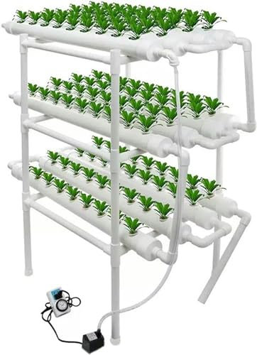 Hydroponik-System, Kräutergarten-Starterset für den Innenbereich, groß für den Außenbereich, Hydrokultur-Wachstumsturm mit 108 Töpfen, Kräutergarten-Pflanzgefäß für den Innenbereich, Geschenk
