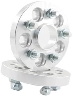 WUPEDI Abstandshalter 2 Stück Spurverbreiterungsadapter Aluminium PCD 5x114,3 bis 5x112 CB 64,1 bis 66,6 Dicke 20 mm Bolzen 12x1,5 Autofelgen Zubehör Nabenzentrierte Spurverbreiterungen Adapter für na