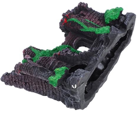 BESPORTBLE Aquarium Dekoration Lifelike Resin Schloss Mit Und Tunneln Für Fische Und Realistisch Versteck Für Aquarien