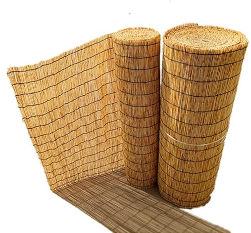 Generisch Sichtschutzmatten Bambus,Balkon Sichtschutz Bambus,Gartenzaun Sichtschutz,Geringes Gewicht, Gute Wärmedämmung, Hohe Stabilität, Nicht Leicht Zu Brechen Oder Zu Verbiegen.(150cm x 600cm)