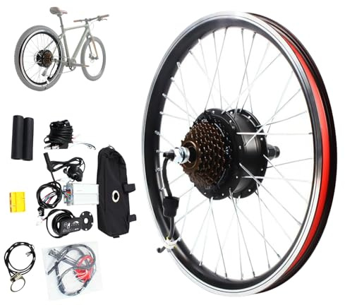 jiumxliu 20 Inch Ebike Conversion Kit, 36V250W E-bike Rear Wheel Conversion Kit, Rear Motor Bicycle E-Bike Hub Electric Bicycle Kit Electric Bike Retrofit Kit for 20 Inch Bikes