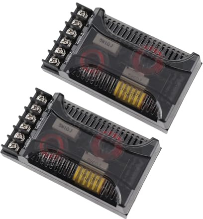 Wakects Dispissione del Crossover Passivo della Frequenza per Altoparlanti per Altoparlanti 500 W per il Crossover Audio a 2 Vie con Magnete Induttore di Bass per un'amplificazione del Suono