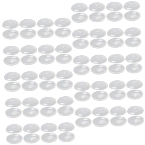 SMASOLO 100 pezzi Piattini per Candele Trasparenti Protezione Cera per Rimozione Residui Adatti Religiosi e Speciali