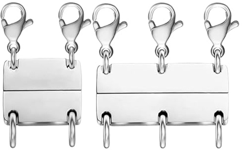 Halsband för lagereffekt | Smyckeslås, 2 stycken magnetiska avdelare för smycken choker dam