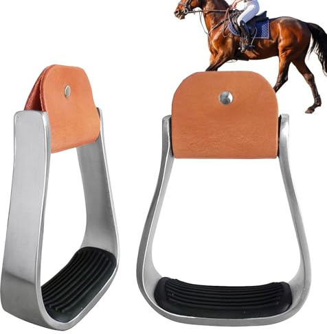 Generisch Steigbügel Für Westernreiten, Gepolstertes Fußstützen-Design, 12 cm, Leichte Überschuh-Sicherheit, rutschfeste -Fußmatte, Leicht Und Ausgewogen, Für Den Außenbereich