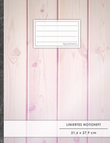 Liniertes Notizbuch • A4-Format, 100+ Seiten, Soft Cover, Register, Mit Rand, „Rosa Holz“ • Original #GoodMemos Lined Notebook • Perfekt als Deutschheft, Schulheft, Übungsheft, Lineatur 27