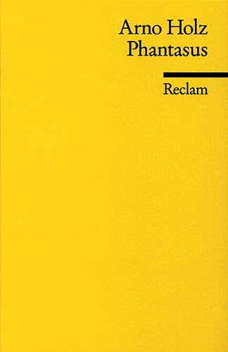 Phantasus: Verkleinerter Faksimiledruck der Erstfassung (Reclams Universal-Bibliothek)