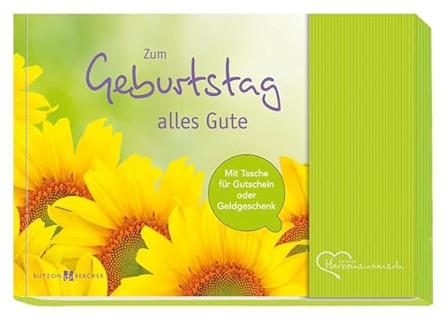 Zum Geburtstag alles Gute: Für einen Herzenswunsch: Für einen Herzenswunsch. Mit Tasche für Gutschein oder Geldgeschenk