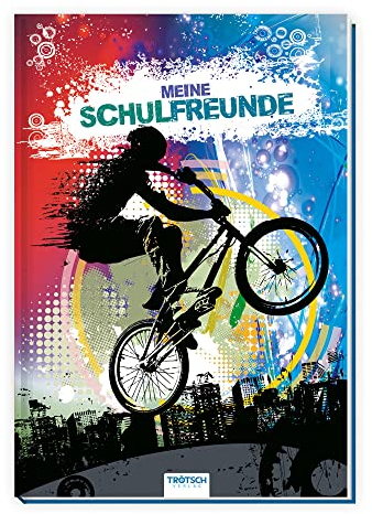 TRÖTSCH - Meine Schulfreunde BMX | Freundebuch für Schulfreunde im coolen BMX-Look: Freundschaftsbuch mit viel Platz für Fotos, Hobbys und gemeinsame Erlebnisse | Ab 6 Jahren (Album)