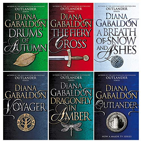 Outlander Series Collection 6 Books Set by Diana Gabaldon (Outlander, Dragonfly In Amber, Voyager, Drums Of Autumn, The Fiery Cross, A Breath Of Snow And Ashes)