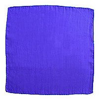 Magic SILK Seidenschals (22,5 x 22,5 cm) von 12 - Blau