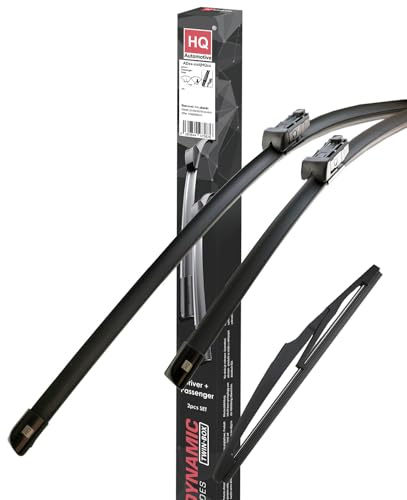 HQ Automotive Wiper Blades for Seat Ateca (2016 and later), VV E-Golf (2014 and later), Golf MK7 (2012 and later) Front Rear Kit, Adb81-624|Hqa11