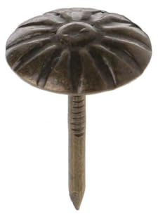 BIlinli 100pcs Antique Brass Upholstery Nails Tack Stud Pushpin Doornail Hardware Decor