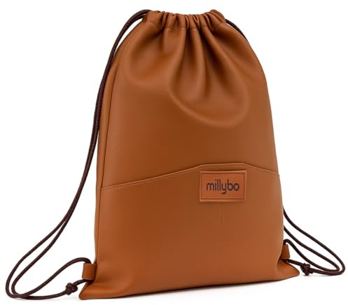 millybo SACCO ECO ÖKO- Leder Beutel Turnbeutel Sportbeutel Beuteltasche Rucksack