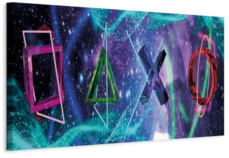 murando - Panneau Acoustique Mural, Tableau Décoration Vidéo Chambre 120x40 | Mousse Acoustique - 2,6 cm, Réduit les échos le salon, Décoration Murale Moderne 2-en-1, Toile tendue sur châssis en Bois