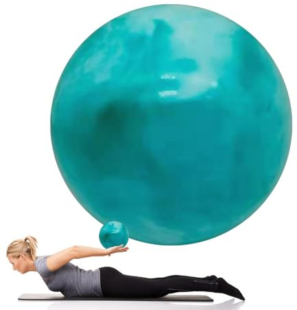 Pilatesboll liten, 25 cm barreboll, träningsboll för stabilitet, barre, fitness, mage, kärna yogaboll för kvinnor hem gym balans träning kropp fitness