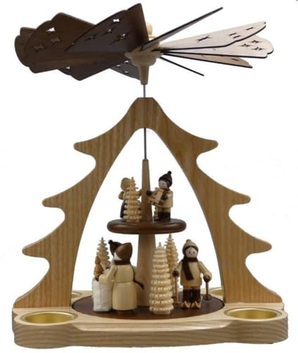 Rudolphs Schatzkiste Chrsitmas - Pirámide para velas de té (28 cm), diseño navideño