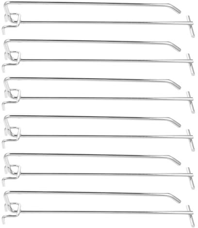 MUCKLILY 6stücke Pegboard Haken Metall Wandhalterung Für Werkzeuge Und Zubehör Für Garage Büro Und Einzelhandel Robust Und Langlebig Installieren