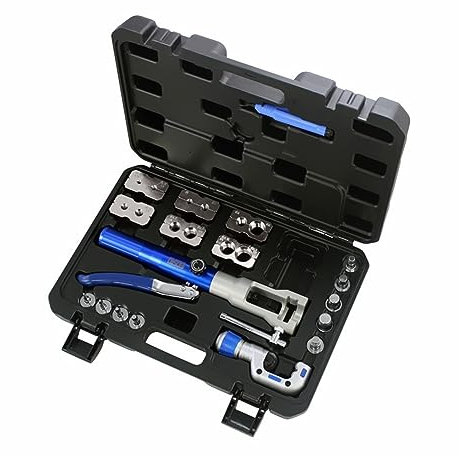 Martinetto idraulico, Kit Universale 2 In 1 Di Strumenti Idraulici For Svasatura E Svasatura For Strumento Di Estrusione Di Tubi In Rame HVAC Morbido Da 5-22 Mm, Non For Linea Freno,Pressa idraulica