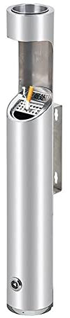 VDLLQYN, Floor Standing Ashtray, Wall-Mounted Extinguish The Smoke Column with Inner Barrel Ash Column in Smoking Area, for Outdoor Hotel,Wall Mounted Ashtray(8.9x40cm)