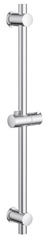MORADO Asta Doccia 68cm in Acciaio Inox, Set Asta Doccia Saliscendi con Supporto Soffione Regolabile,Cromo