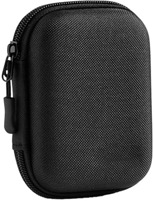 Frfik Digitalkamera Tasche - Zubehör Organizer Tasche, 12cm für Uleway - kompakte stoßfeste & wasserdichte Oxford-Schutzhülle ideal für Reisen & Outdoor-Fotografie mit Zubehörfach - Schwarz &